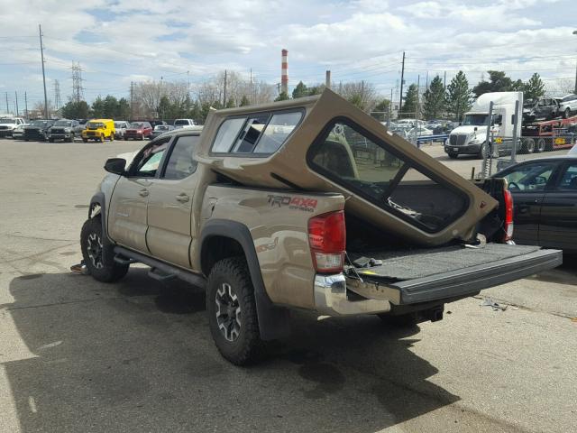 3TMCZ5AN9HM054688 - 2017 TOYOTA TACOMA DOU თაფლისფერი ფოტო 3