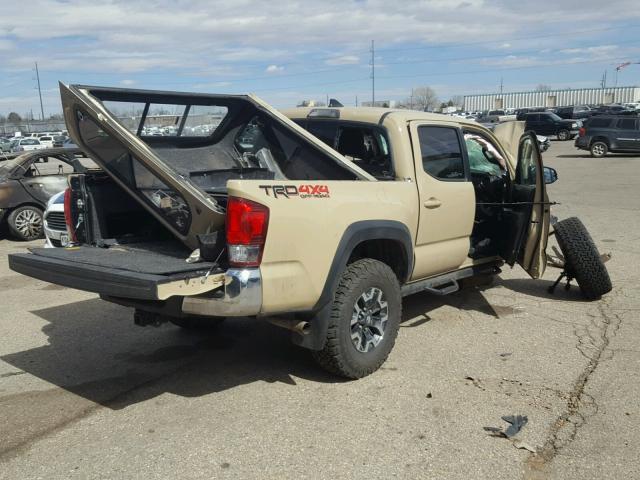 3TMCZ5AN9HM054688 - 2017 TOYOTA TACOMA DOU თაფლისფერი ფოტო 4