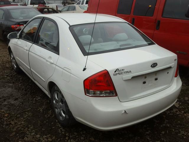 KNAFE122385558629 - 2008 KIA SPECTRA EX WHITE photo 3