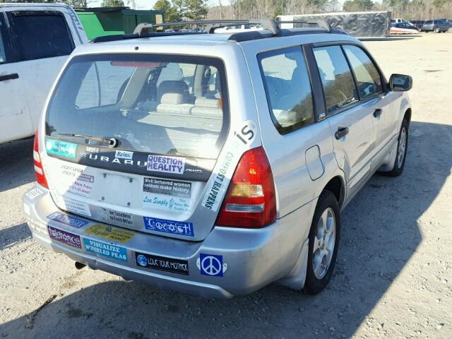 JF1SG65613H714543 - 2003 SUBARU FORESTER 2 SILVER photo 4