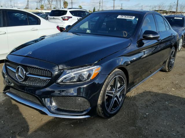 55SWF6EB8JU250531 - 2018 MERCEDES-BENZ C 43 4MATI BLACK photo 2