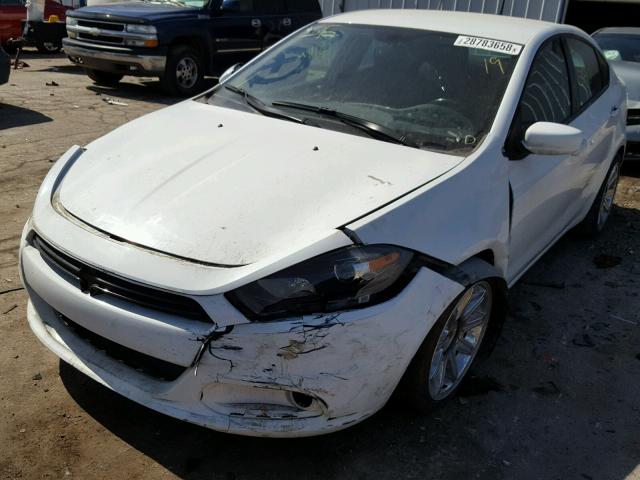 1C3CDFBA4DD347781 - 2013 DODGE DART SXT WHITE photo 2
