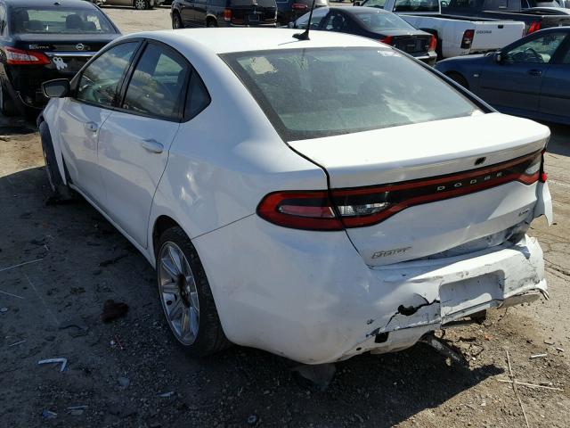 1C3CDFBA4DD347781 - 2013 DODGE DART SXT WHITE photo 3