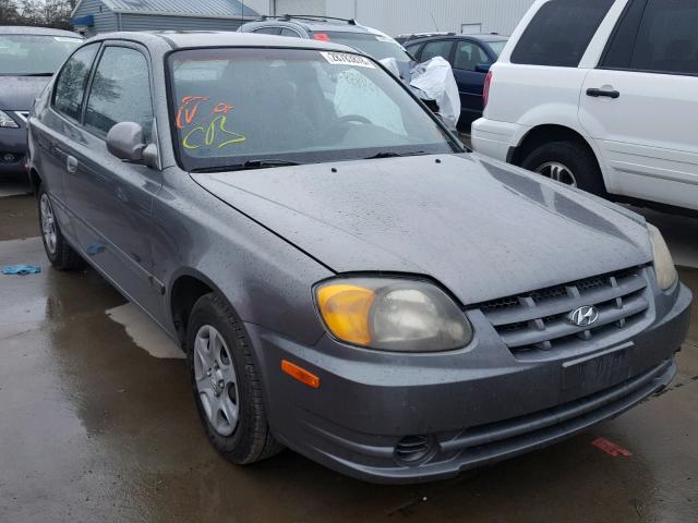 KMHCG35C13U276225 - 2003 HYUNDAI ACCENT GL GRAY photo 1