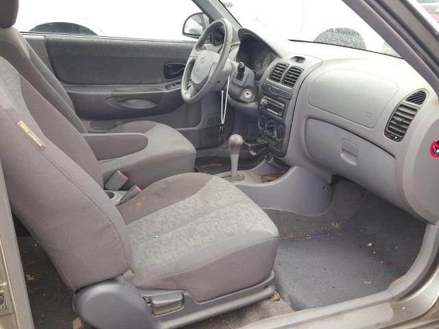 KMHCG35C13U276225 - 2003 HYUNDAI ACCENT GL GRAY photo 5