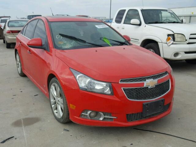 1G1PG5SB3E7336318 - 2014 CHEVROLET CRUZE LTZ RED photo 1