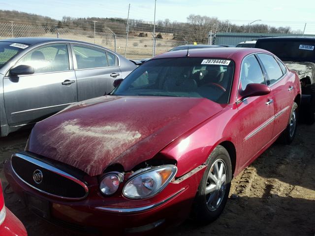 2G4WD532451211363 - 2005 BUICK LACROSSE C MAROON photo 2