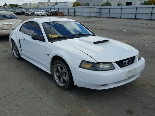 1FAFP42X62F195180 - 2002 FORD MUSTANG GT WHITE photo 1