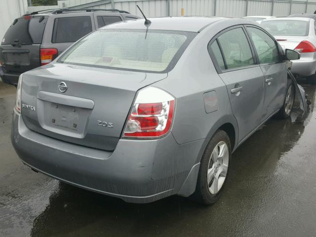 3N1AB61E87L638220 - 2007 NISSAN SENTRA 2.0 GRAY photo 4