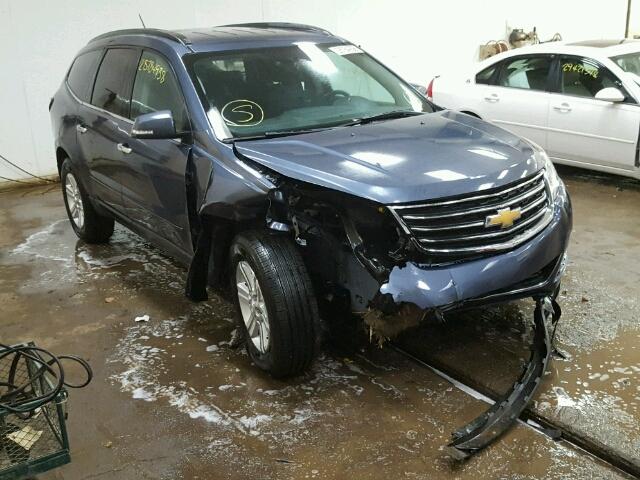 1GNKVGKD0EJ252259 - 2014 CHEVROLET TRAVERSE L BLUE photo 1