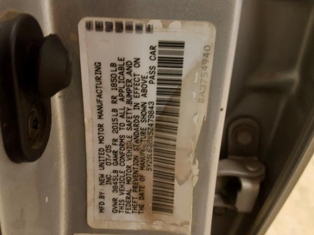 5Y2SL638X5Z479843 - 2005 PONTIAC VIBE WHITE photo 10