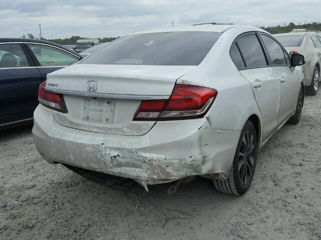 19XFB2F95DE070063 - 2013 HONDA CIVIC EXL WHITE photo 4