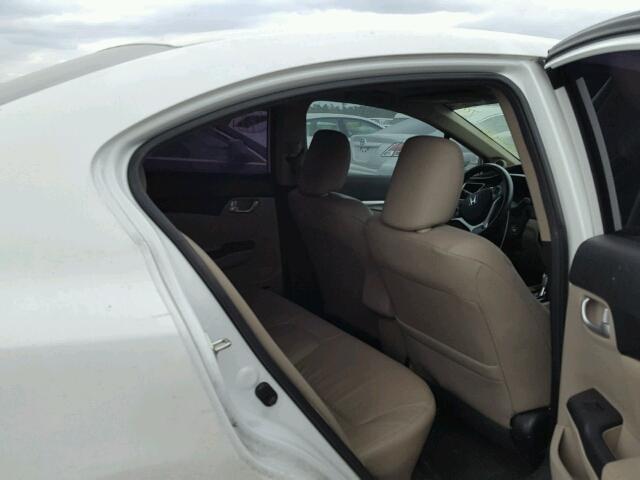 19XFB2F95DE070063 - 2013 HONDA CIVIC EXL WHITE photo 6