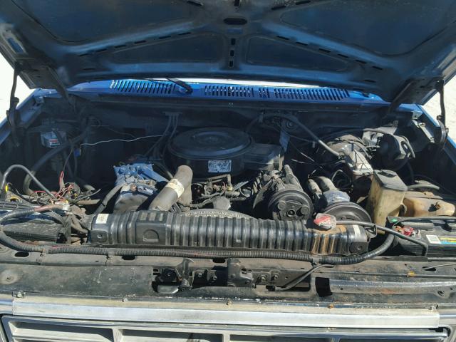 1FDJF3718FKB03372 - 1985 FORD F350 BLUE photo 7