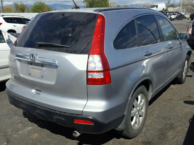 JHLRE387X7C058527 - 2007 HONDA CR-V EXL SILVER photo 4