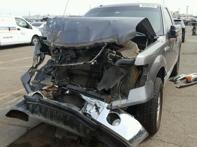 1FTRF12WX9KC63272 - 2009 FORD F150 GRAY photo 2