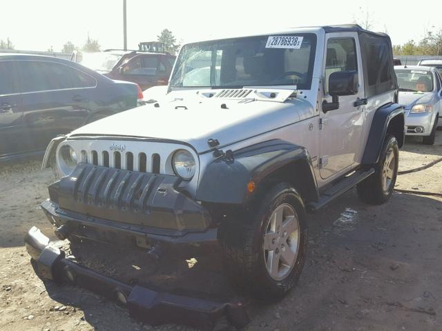 1J4AA2D15AL135467 - 2010 JEEP WRANGLER S SILVER photo 2