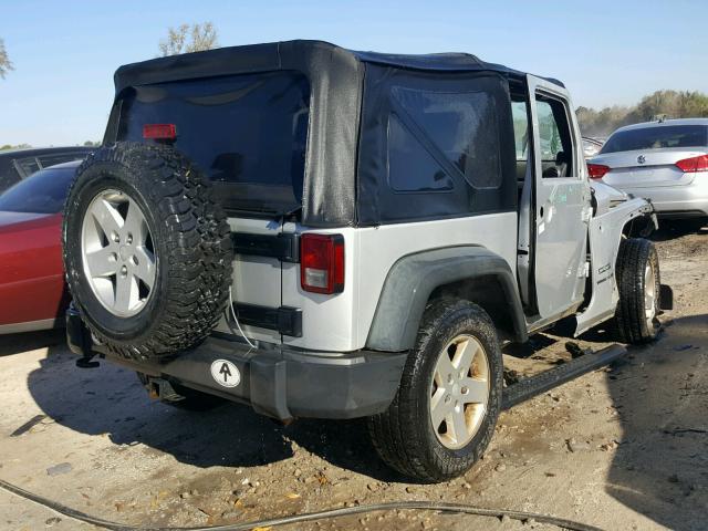 1J4AA2D15AL135467 - 2010 JEEP WRANGLER S SILVER photo 4