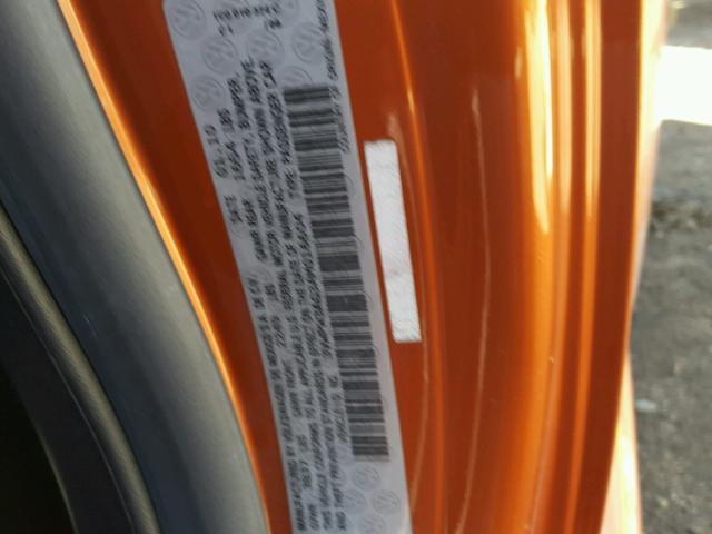 3VWPW3AG3AM016604 - 2010 VOLKSWAGEN NEW BEETLE ნარინჯისფერი ფოტო 10