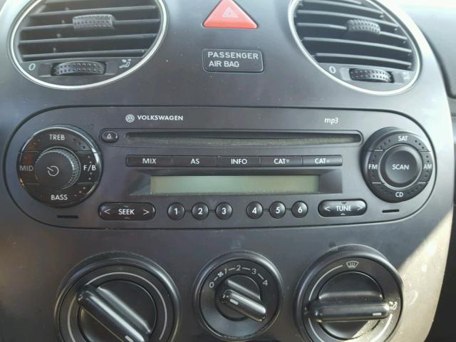 3VWPW3AG3AM016604 - 2010 VOLKSWAGEN NEW BEETLE ნარინჯისფერი ფოტო 9