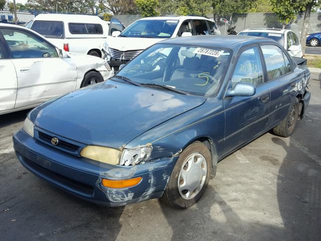 2T1BB02E4TC146181 - 1996 TOYOTA COROLLA DX GREEN photo 2