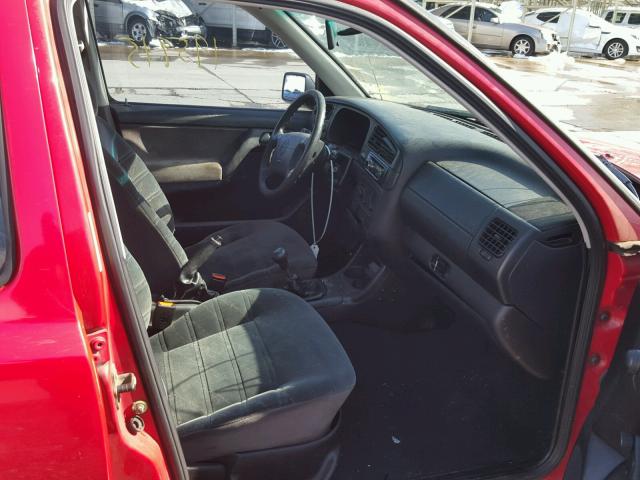 3VWRF81H9WM222077 - 1998 VOLKSWAGEN JETTA TDI RED photo 5