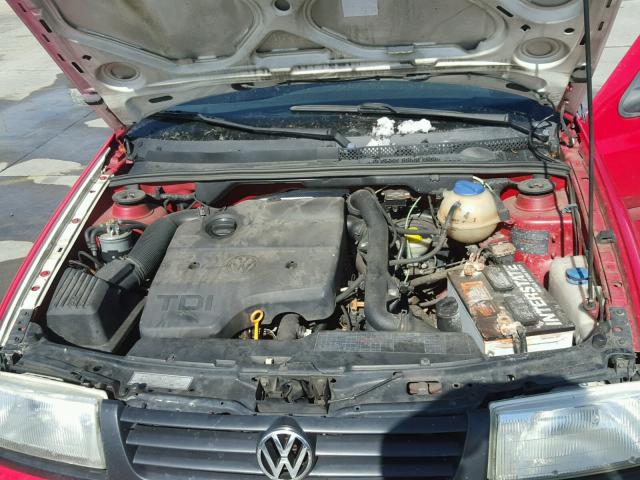 3VWRF81H9WM222077 - 1998 VOLKSWAGEN JETTA TDI RED photo 7