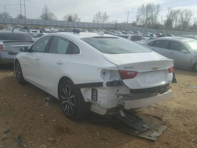 1G1ZE5ST3HF247818 - 2017 CHEVROLET MALIBU LT WHITE photo 3