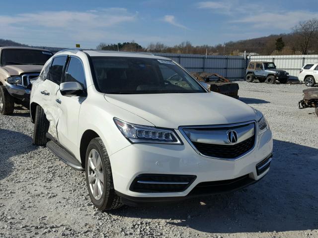 5FRYD3H91GB018576 - 2016 ACURA MDX ADVANC WHITE photo 1