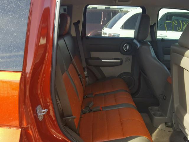 1D8GT58KX8W128006 - 2008 DODGE NITRO SLT ORANGE photo 6