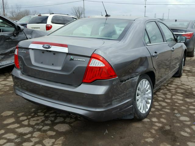 3FADP0L34AR134536 - 2010 FORD FUSION HYB GRAY photo 4