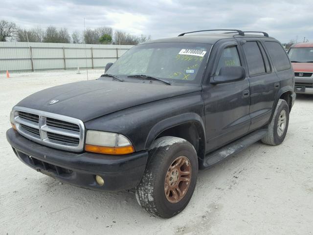 1D4HS58N43F535637 - 2003 DODGE DURANGO SL BLACK photo 2