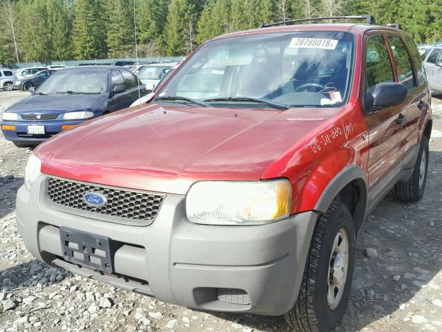 1FMYU02B71KE84918 - 2001 FORD ESCAPE XLS RED photo 2