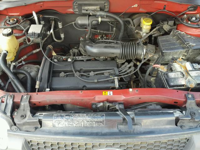 1FMYU02B71KE84918 - 2001 FORD ESCAPE XLS RED photo 7