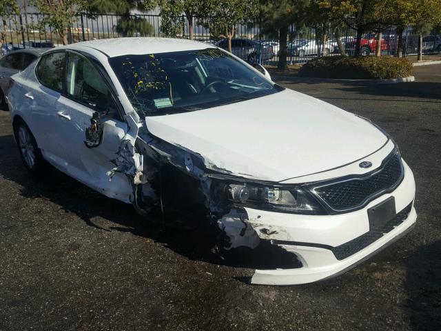 5XXGN4A7XFG515095 - 2015 KIA OPTIMA EX WHITE photo 1