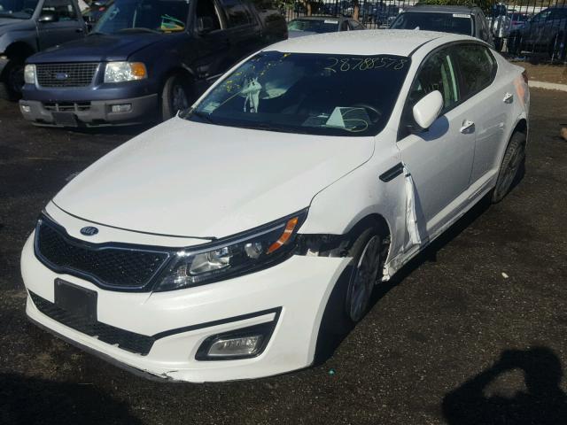 5XXGN4A7XFG515095 - 2015 KIA OPTIMA EX WHITE photo 2