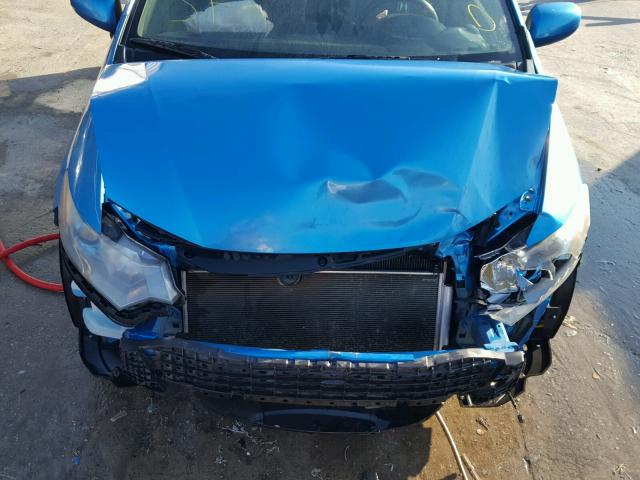 JHMZE2H54AS013827 - 2010 HONDA INSIGHT LX BLUE photo 7