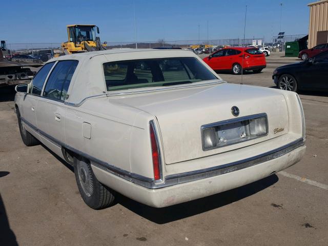 1G6KD52B1SU285279 - 1995 CADILLAC DEVILLE WHITE photo 3