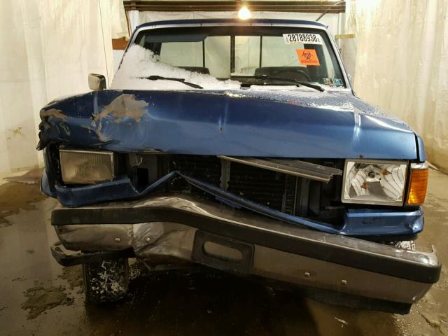 1FTDF15Y1LNB41655 - 1990 FORD F150 BLUE photo 7