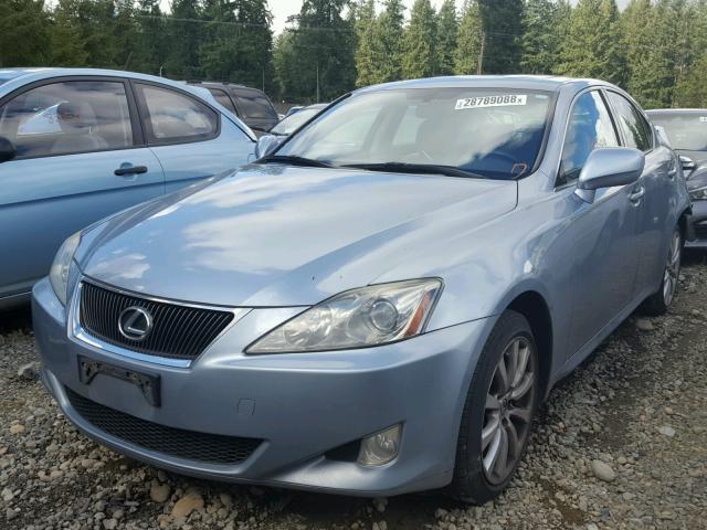 JTHCK262X72009636 - 2007 LEXUS IS 250 BLUE photo 2