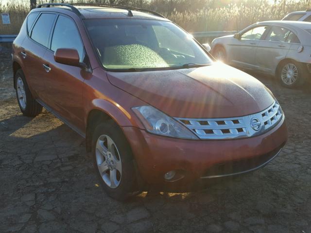 JN8AZ08W74W300323 - 2004 NISSAN MURANO SL ORANGE photo 1