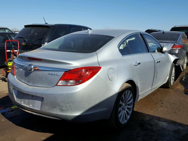 2G4GS5EK6C9134310 - 2012 BUICK REGAL PREM SILVER photo 4