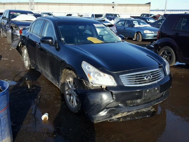 JNKBV61F58M274345 - 2008 INFINITI G35 BLACK photo 1