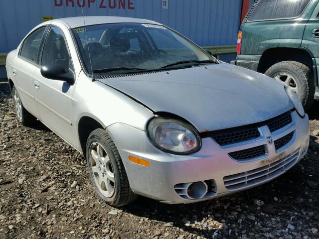 1B3ES56C05D184338 - 2005 DODGE NEON SXT SILVER photo 1