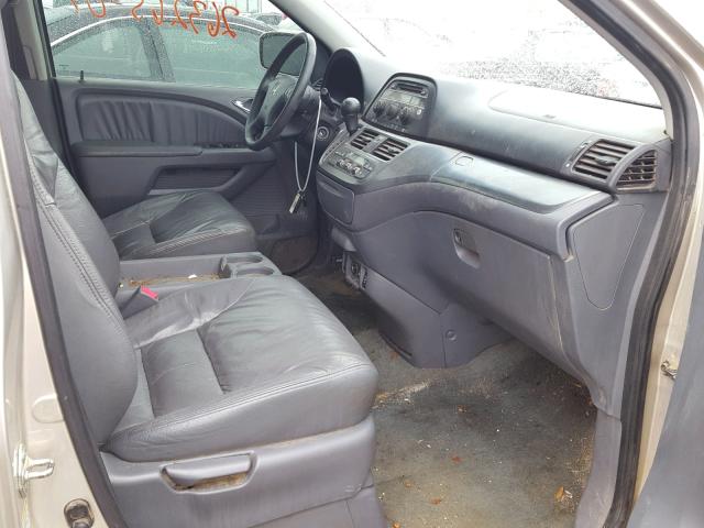 5FNRL38677B414879 - 2007 HONDA ODYSSEY EX SILVER photo 5