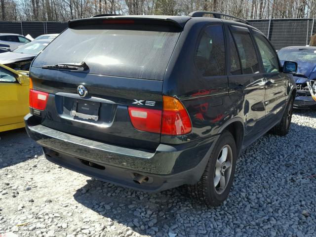 WBAFA53571LM88825 - 2001 BMW X5 3.0I GREEN photo 4