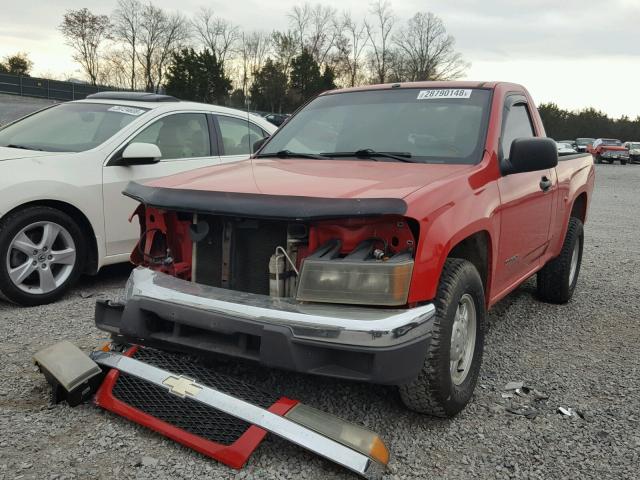 1GCCS148748193719 - 2004 CHEVROLET COLORADO RED photo 2