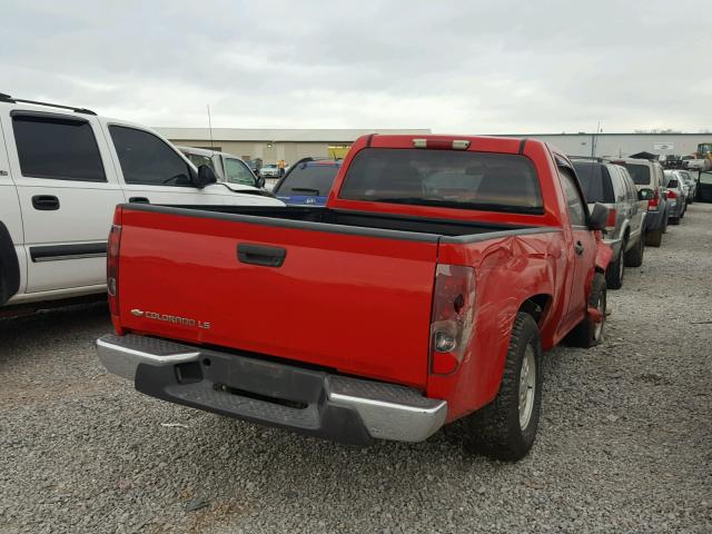 1GCCS148748193719 - 2004 CHEVROLET COLORADO RED photo 4