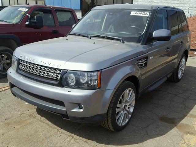 SALSK2D49DA763199 - 2013 LAND ROVER RANGE ROVE GRAY photo 2