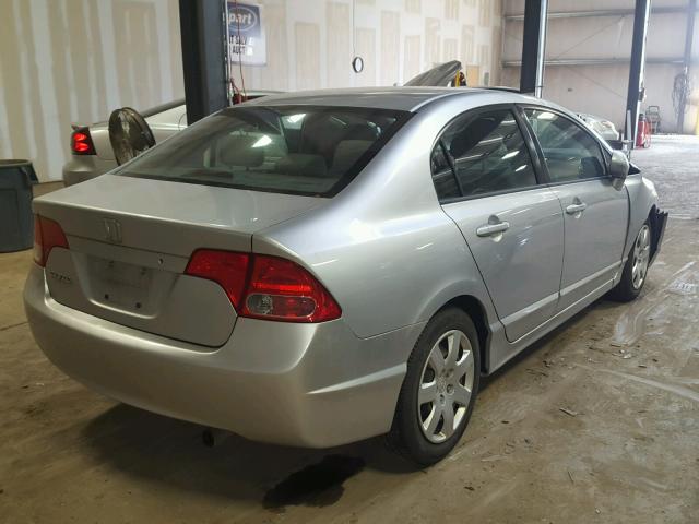 2HGFA16527H315986 - 2007 HONDA CIVIC LX SILVER photo 4